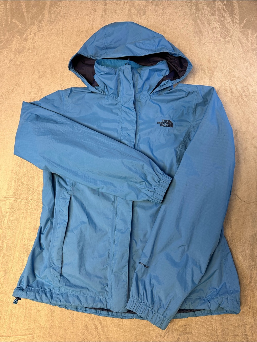 The North Face Women's Light Blue Hooded Ski Jacket